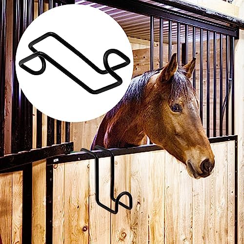 4 Inch Tack Hook Over Rail Bridle Hooks Heavy Duty Horse Water Bucke (2PCS)