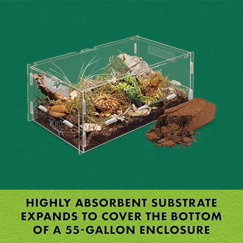 Zilla Coconut Husk Brick, Organic Reptile Bedding, 24-Count