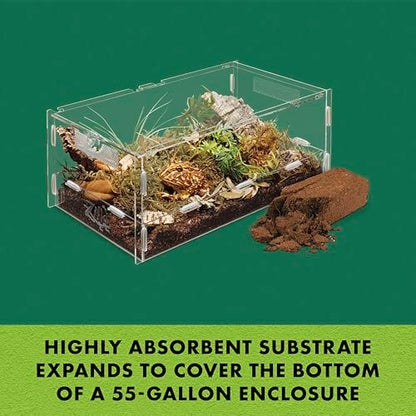 Zilla Coconut Husk Brick, Organic Reptile Bedding, 24-Count