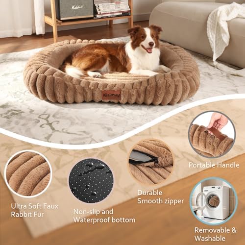 Orthopedic Dog Bed, Washable Soft Furry Dog Beds Extra Large Dog