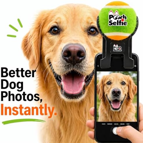 Dog Camera Toy Get Your Dog to Look at the Camera Instantly | Perfect Photos & Videos | Phone Clip with Attention-Grabbing Ball | As Seen on Shark Tank