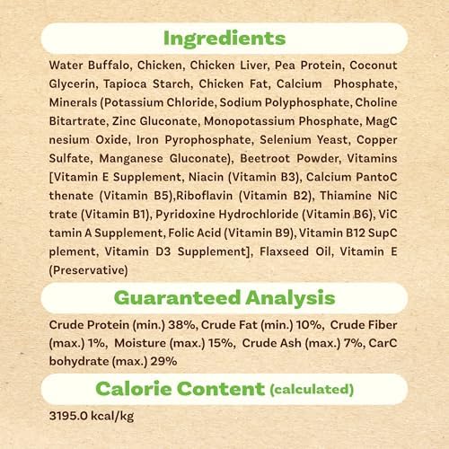 AFreschi Air-Dried Dog Food, Buffalo & Chicken, W-Shaped, 2.2 lb