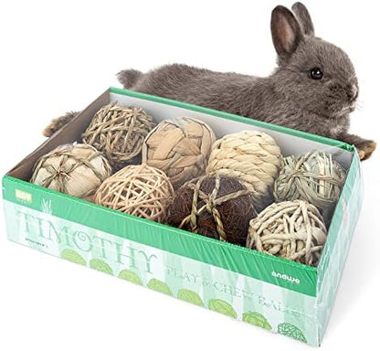 andwe Small Animals Play Activity Balls Rolling Chew Toys(Pack of 8)