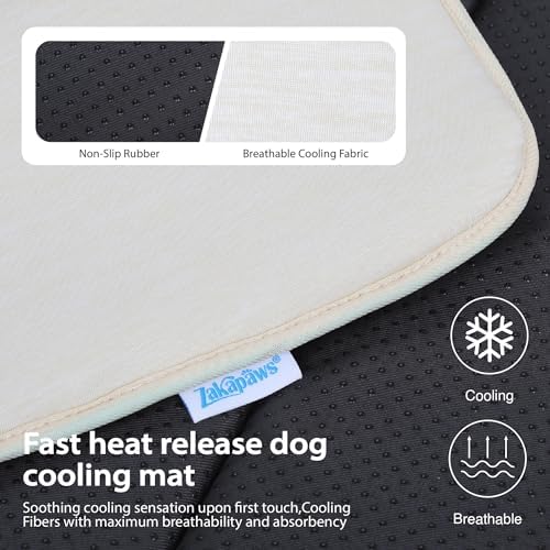 Dog Cooling Mat for Large Dogs, 30"x20" Memory Foam Pet Pad