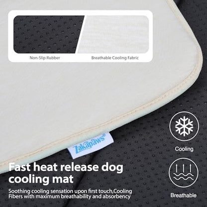Dog Cooling Mat for Large Dogs, 30"x20" Memory Foam Pet Pad