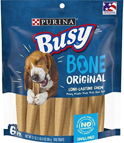 Purina Busy Bone Adult Large Dog Chew Treats, Original, 6 ct Pouch