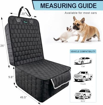Meginc 2-Pack Front Seat Covers for Dogs, Waterproof Car Seat Protectors