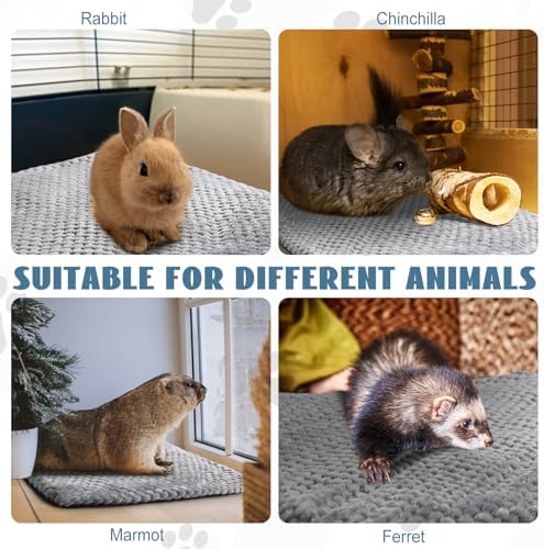 Drydiet 4 Pcs Self Heating Cat Pad Self Warming Cat Bed 16 x 20 in, Gray