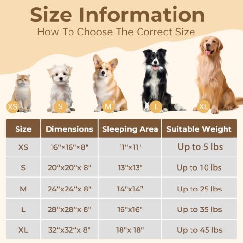 Calming Donut Dog and Cat Bed for Indoor Cats, Anti-Anxiety Round Fluffy Soft Washable Small Pet Bed for Puppy and Kitten, Warming Comfortable Luxury Anti-Slip Waterproof Mute Base 20in Rainbow