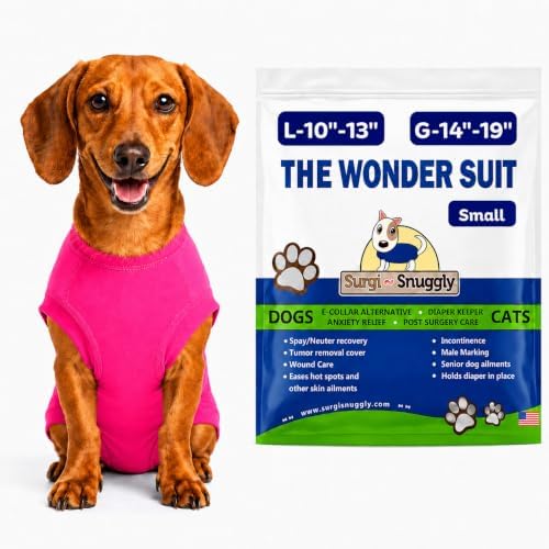 Surgi Snuggly Dog Surgery Recovery Suit, Cone Alternative, Spay/Neuter S
