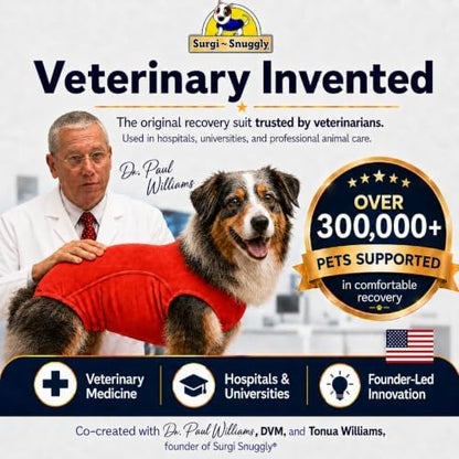 Surgi Snuggly Dog Surgery Recovery Suit, Cone Alternative, Spay/Neuter SL