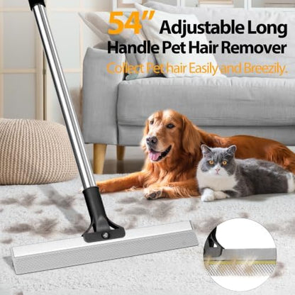 Carpet Rake for Pet Hair Removal Tool,Reusable Hair Remover Broom