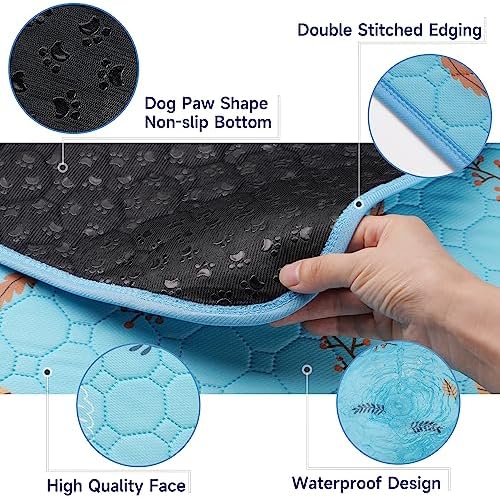 Sunheir Washable Pee Pads for Dogs Extra Large 36" x 72" 2-Pack, Reusable Puppy Pads Pet Training Pads, Waterproof Dog Pee Pads for Crate, Whelping Pad, Non-Slip Protects Against Urine Leakage