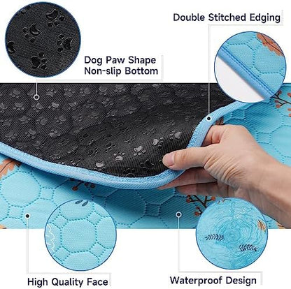 Sunheir Washable Pee Pads for Dogs Extra Large 36" x 72" 2-Pack, Reusable Puppy Pads Pet Training Pads, Waterproof Dog Pee Pads for Crate, Whelping Pad, Non-Slip Protects Against Urine Leakage