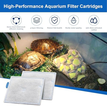 Large Reptile Pet Terrarium Water Filter Replacement Cartridge for Zilla Internal Filter 40G