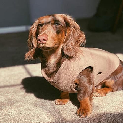 Gooby Fleece Vest Dog Sweater, Clay, X-Small
