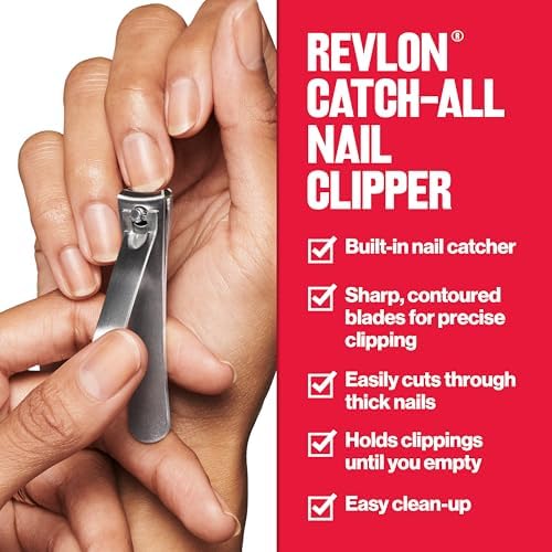 Revlon Catch-All Nail Clipper, 1 Count (Pack of 2)