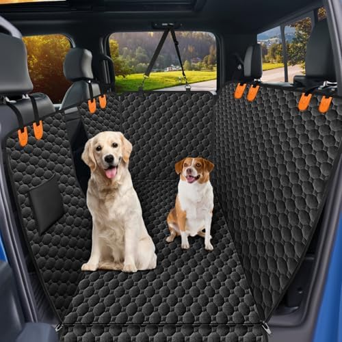 Mancro Waterproof Dog Hammock for Truck, Compatible with F150/RAM, Orange