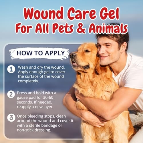 Dog Wound Care Gel for Pets, Styptic Powder Alternative
