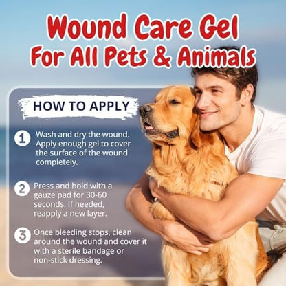 Dog Wound Care Gel for Pets, Styptic Powder Alternative