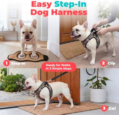 Voyager Step-in Air Dog Vest Harness - Army, X-Large