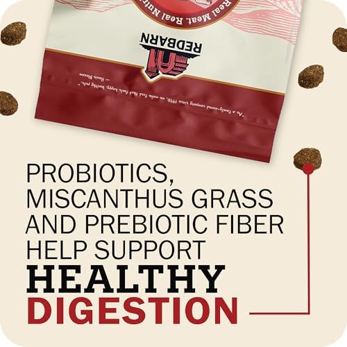 Redbarn Grain-Free Adult Dry Dog Food Kibble - Land Beef Recipe - Made in USA No Chicken Recipe with Functional Ingredients to Support Healthy Heart, Skin, Coat, Immunity & Digestion - 4lb