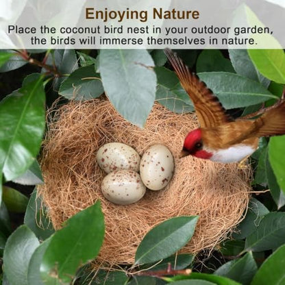 Sukh 2PCS Coconut Fiber for Bird Nest - Bird Nest Bedding for Hummingbird Finch
