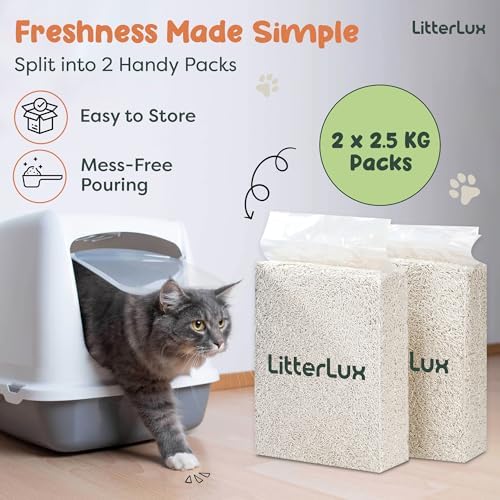 Tofu Cat Litter, Clumping, Ultra Absorbent, Flushable,100% Natural Ingredients, Soluble, Neutralizes Odor, Dust-Free, 11lb