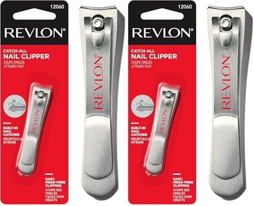 Revlon Catch-All Nail Clipper, 1 Count (Pack of 2)