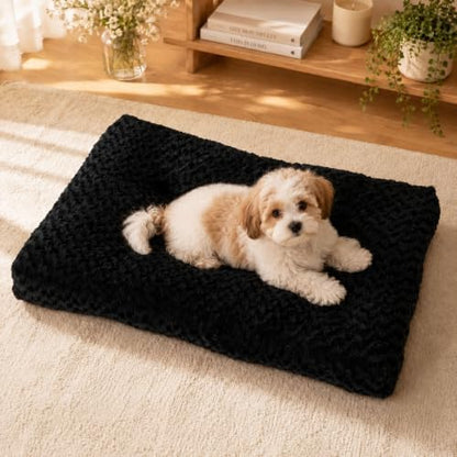 Dog Bed Medium Size, Plush Washable Pet Bed Mat, Dog Crate Bed 29"x21"