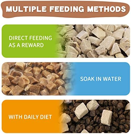 Freeze Dried Cat & Dog Treats, Healthy Duck Cube Weight Control 4.6 Ounce