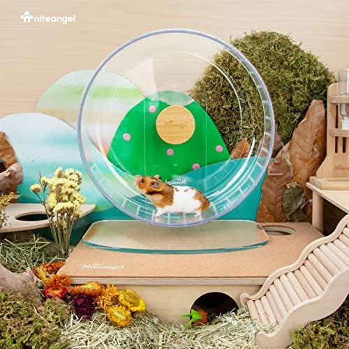 Niteangel Super-Silent Hamster Exercise Wheel: Quiet 12.8" Running Wheel
