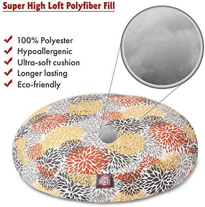 Majestic Pet Citrus Blooms Large Round Pet Bed
