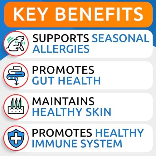 Advanced Dog Allergy Relief - Skin Health & Anti-Itch Chews with Omega-3