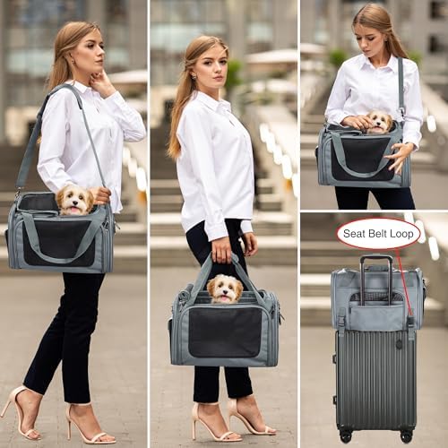 EliteField Deluxe Soft Pet Carrier for Cats and Dogs (3-Year Warranty)