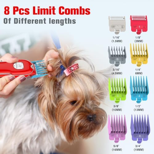 Dog Rechargeable Cordless Clippers for Grooming for Heavy Thick Hair&Coats