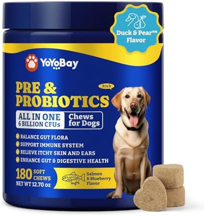 Probiotics for Dogs, Dog Gut, Immune & Skin Health Support Supplement
