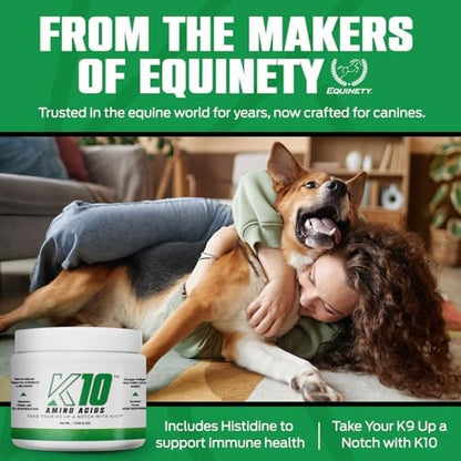 K10 Amino Acids for Dogs, All-in-One Dog Supplement, 30 Servings/Tub