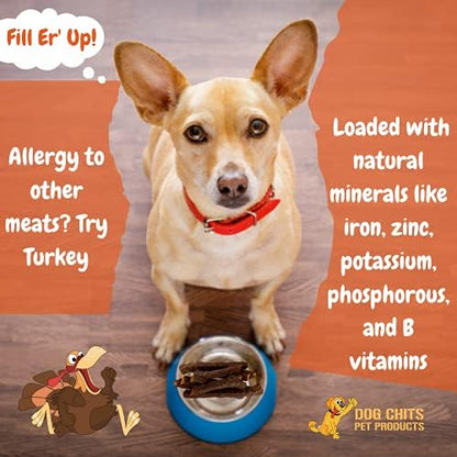 Dog Chits Turkey and Sweet Potato Soft Chew for Dogs - Dog and Puppy Chews | Made in USA | Organic Turkey | All-Natural Treats | Large & Small Breeds | Organic Sweet Potato | 4 oz.