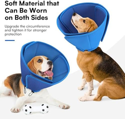 Queenmore Dog Cone Soft Cone for Dogs to Stop Licking After Surgery