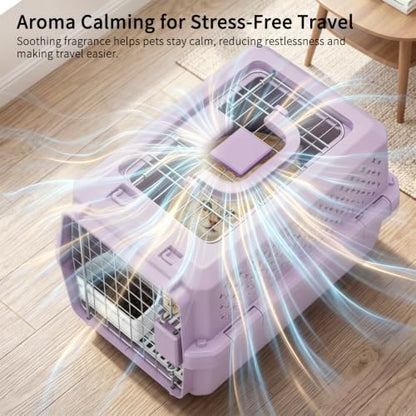 RIZZARI Crate Small Animal Carrier: Secure Lock Ventilated Shell Design