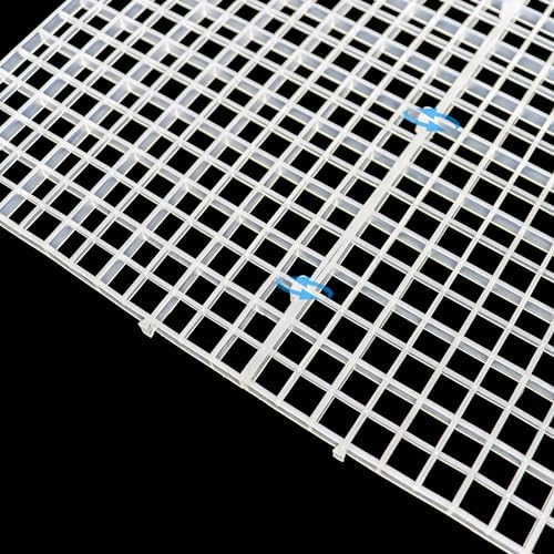 24 Pcs Aquarium Fish Tank Divider Plastic Egg Crate, S