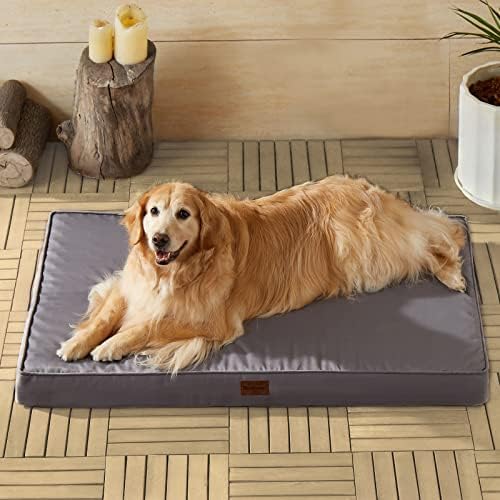 BFPETHOME Outdoor Waterproof Dog Bed for Large Dogs, Washable Cover, 47"