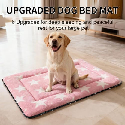 Dog Crate Pad Washable Cat Dog Pet Bed for Crate kennel Large Mat 36in Pink