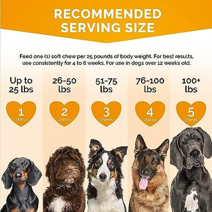 Itch Relief for Dogs - Allergy Chews for Dogs Anti Itch 120 Chews