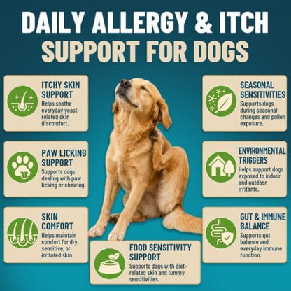 VICSOM Probiotics for Dogs Probiotic Chews, Gut, Immune & Skin Care, 200 Ct