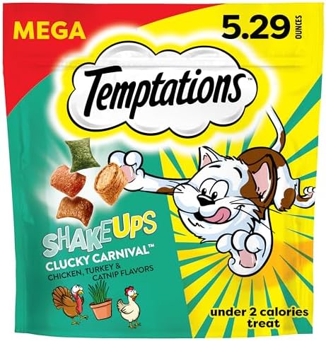 Temptations ShakeUps Crunchy Cat Treats, Clucky Carnival, 5.29 oz