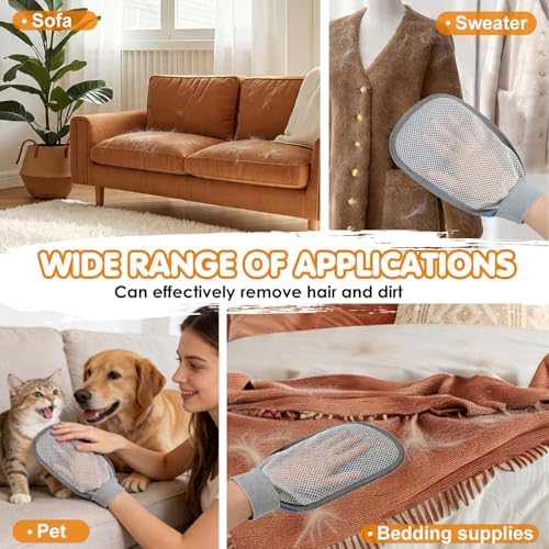 Pet Hair Removal Glove - Pet Hair Remover Glove for Dogs & Cats