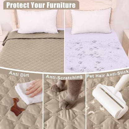 Smiry Waterproof Dog Bed Cover Blanket, Reversible Pet Blanket