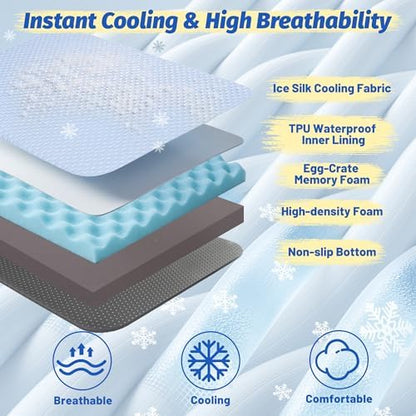 WATANIYA PET XL Cooling Dog Beds for Large Dogs, 41-Inch Dog Crate Bed